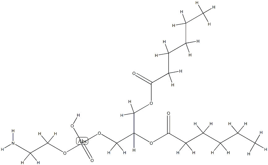 1,2-dihexanoylphosphatidylethanolamine 结构式