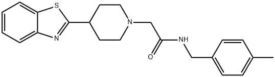 1-Piperidineacetamide,4-(2-benzothiazolyl)-N-[(4-methylphenyl)methyl]-(9CI)|