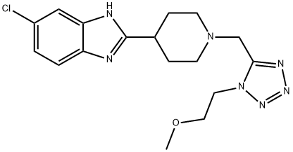 1H-Benzimidazole,5-chloro-2-[1-[[1-(2-methoxyethyl)-1H-tetrazol-5-yl]methyl]-4-piperidinyl]-(9CI)|