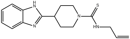 1-Piperidinecarbothioamide,4-(1H-benzimidazol-2-yl)-N-2-propenyl-(9CI) 化学構造式