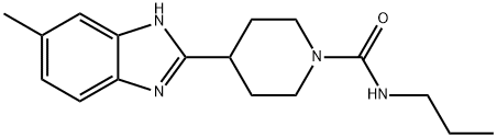 1-Piperidinecarboxamide,4-(5-methyl-1H-benzimidazol-2-yl)-N-propyl-(9CI) Structure
