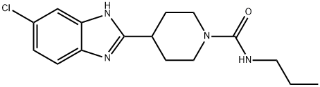 1-Piperidinecarboxamide,4-(5-chloro-1H-benzimidazol-2-yl)-N-propyl-(9CI) Structure