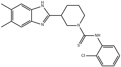606089-43-4 1-Piperidinecarbothioamide,N-(2-chlorophenyl)-3-(5,6-dimethyl-1H-benzimidazol-2-yl)-(9CI)