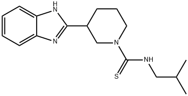 1-Piperidinecarbothioamide,3-(1H-benzimidazol-2-yl)-N-(2-methylpropyl)-(9CI) Structure
