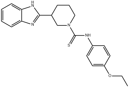 1-Piperidinecarbothioamide,3-(1H-benzimidazol-2-yl)-N-(4-ethoxyphenyl)-(9CI) Structure