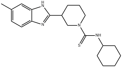 606090-07-7 1-Piperidinecarbothioamide,N-cyclohexyl-3-(5-methyl-1H-benzimidazol-2-yl)-(9CI)
