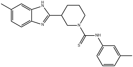 606090-09-9 1-Piperidinecarbothioamide,3-(5-methyl-1H-benzimidazol-2-yl)-N-(3-methylphenyl)-(9CI)