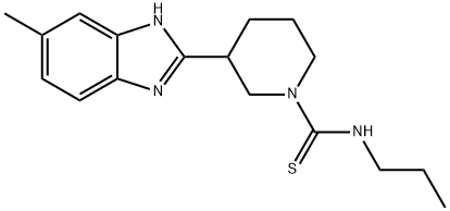 1-Piperidinecarbothioamide,3-(5-methyl-1H-benzimidazol-2-yl)-N-propyl-(9CI) Struktur
