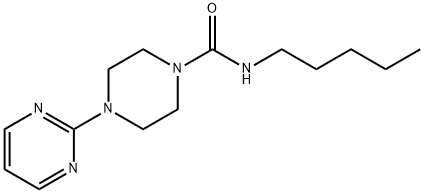 1-Piperazinecarboxamide,N-pentyl-4-(2-pyrimidinyl)-(9CI) Structure