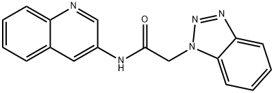 1H-Benzotriazole-1-acetamide,N-3-quinolinyl-(9CI) Struktur