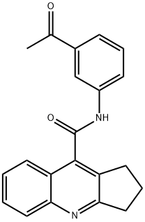 1H-Cyclopenta[b]quinoline-9-carboxamide,N-(3-acetylphenyl)-2,3-dihydro-(9CI) Struktur