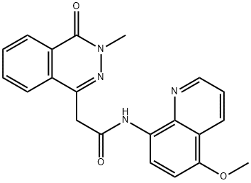 1-Phthalazineacetamide,3,4-dihydro-N-(5-methoxy-8-quinolinyl)-3-methyl-4-oxo-(9CI) Structure
