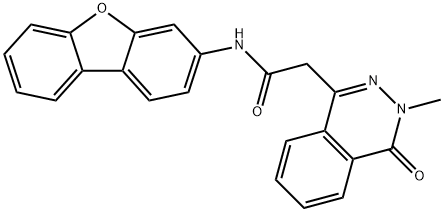 1-Phthalazineacetamide,N-dibenzofuran-3-yl-3,4-dihydro-3-methyl-4-oxo-(9CI) Struktur