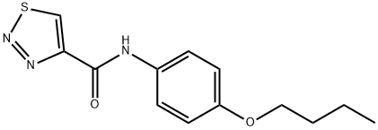 1,2,3-Thiadiazole-4-carboxamide,N-(4-butoxyphenyl)-(9CI) Structure