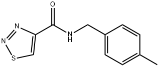 1,2,3-Thiadiazole-4-carboxamide,N-[(4-methylphenyl)methyl]-(9CI) Structure