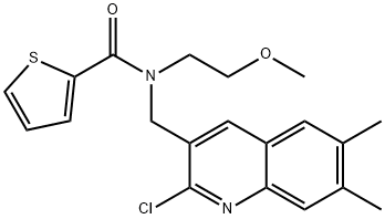 2-Thiophenecarboxamide,N-[(2-chloro-6,7-dimethyl-3-quinolinyl)methyl]-N-(2-methoxyethyl)-(9CI)|