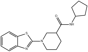 3-Piperidinecarboxamide,1-(2-benzothiazolyl)-N-cyclopentyl-(9CI)|