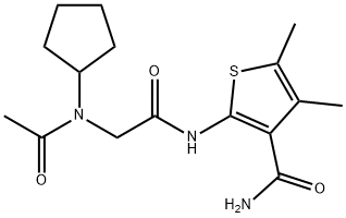 3-Thiophenecarboxamide,2-[[(acetylcyclopentylamino)acetyl]amino]-4,5-dimethyl-(9CI)|