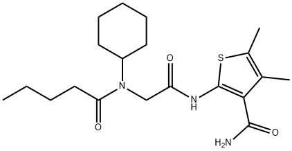 3-Thiophenecarboxamide,2-[[[cyclohexyl(1-oxopentyl)amino]acetyl]amino]-4,5-dimethyl-(9CI)|