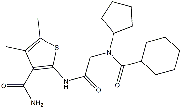 3-Thiophenecarboxamide,2-[[[(cyclohexylcarbonyl)cyclopentylamino]acetyl]amino]-4,5-dimethyl-(9CI)|