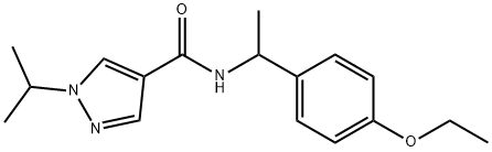 1H-Pyrazole-4-carboxamide,N-[1-(4-ethoxyphenyl)ethyl]-1-(1-methylethyl)-(9CI)|