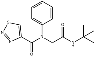 1,2,3-Thiadiazole-4-carboxamide,N-[2-[(1,1-dimethylethyl)amino]-2-oxoethyl]-N-phenyl-(9CI)|