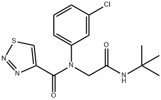 606115-73-5 1,2,3-Thiadiazole-4-carboxamide,N-(3-chlorophenyl)-N-[2-[(1,1-dimethylethyl)amino]-2-oxoethyl]-(9CI)