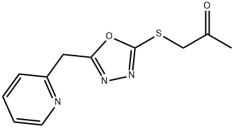 606117-18-4 2-Propanone,1-[[5-(2-pyridinylmethyl)-1,3,4-oxadiazol-2-yl]thio]-(9CI)