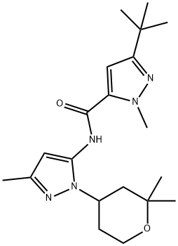 606118-02-9 1H-Pyrazole-5-carboxamide,3-(1,1-dimethylethyl)-1-methyl-N-[3-methyl-1-(tetrahydro-2,2-dimethyl-2H-pyran-4-yl)-1H-pyrazol-5-yl]-(9CI)
