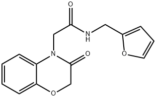 4H-1,4-Benzoxazine-4-acetamide,N-(2-furanylmethyl)-2,3-dihydro-3-oxo-(9CI) Structure