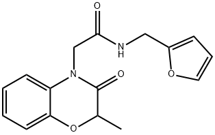 4H-1,4-Benzoxazine-4-acetamide,N-(2-furanylmethyl)-2,3-dihydro-2-methyl-3-oxo-(9CI)|