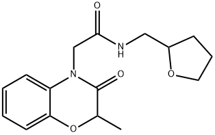 4H-1,4-Benzoxazine-4-acetamide,2,3-dihydro-2-methyl-3-oxo-N-[(tetrahydro-2-furanyl)methyl]-(9CI)|