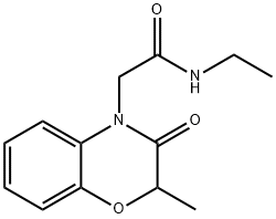 4H-1,4-Benzoxazine-4-acetamide,N-ethyl-2,3-dihydro-2-methyl-3-oxo-(9CI) Structure