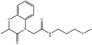 4H-1,4-Benzoxazine-4-acetamide,2,3-dihydro-N-(3-methoxypropyl)-2-methyl-3-oxo-(9CI) Struktur