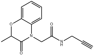 4H-1,4-Benzoxazine-4-acetamide,2,3-dihydro-2-methyl-3-oxo-N-2-propynyl-(9CI) Structure