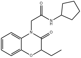 4H-1,4-Benzoxazine-4-acetamide,N-cyclopentyl-2-ethyl-2,3-dihydro-3-oxo-(9CI) Struktur