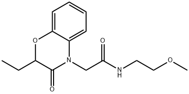 4H-1,4-Benzoxazine-4-acetamide,2-ethyl-2,3-dihydro-N-(2-methoxyethyl)-3-oxo-(9CI) Structure