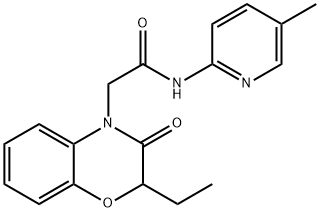 4H-1,4-Benzoxazine-4-acetamide,2-ethyl-2,3-dihydro-N-(5-methyl-2-pyridinyl)-3-oxo-(9CI) Structure