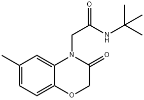 4H-1,4-Benzoxazine-4-acetamide,N-(1,1-dimethylethyl)-2,3-dihydro-6-methyl-3-oxo-(9CI) Structure