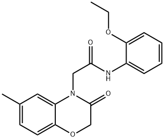 4H-1,4-Benzoxazine-4-acetamide,N-(2-ethoxyphenyl)-2,3-dihydro-6-methyl-3-oxo-(9CI) Structure