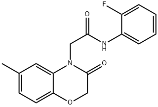 4H-1,4-Benzoxazine-4-acetamide,N-(2-fluorophenyl)-2,3-dihydro-6-methyl-3-oxo-(9CI) Structure