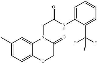 4H-1,4-Benzoxazine-4-acetamide,2,3-dihydro-6-methyl-3-oxo-N-[2-(trifluoromethyl)phenyl]-(9CI) Struktur