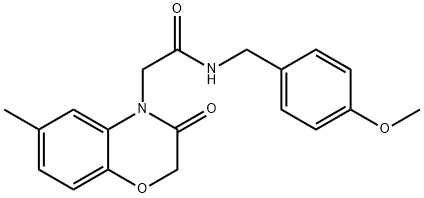 606119-77-1 4H-1,4-Benzoxazine-4-acetamide,2,3-dihydro-N-[(4-methoxyphenyl)methyl]-6-methyl-3-oxo-(9CI)