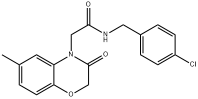 606119-86-2 4H-1,4-Benzoxazine-4-acetamide,N-[(4-chlorophenyl)methyl]-2,3-dihydro-6-methyl-3-oxo-(9CI)