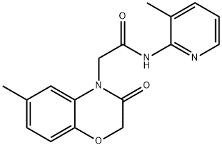4H-1,4-Benzoxazine-4-acetamide,2,3-dihydro-6-methyl-N-(3-methyl-2-pyridinyl)-3-oxo-(9CI)|