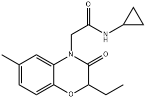 606120-34-7 4H-1,4-Benzoxazine-4-acetamide,N-cyclopropyl-2-ethyl-2,3-dihydro-6-methyl-3-oxo-(9CI)