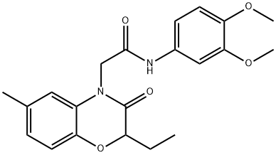 606120-37-0 4H-1,4-Benzoxazine-4-acetamide,N-(3,4-dimethoxyphenyl)-2-ethyl-2,3-dihydro-6-methyl-3-oxo-(9CI)