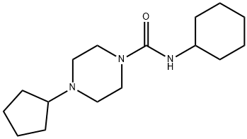 1-Piperazinecarboxamide,N-cyclohexyl-4-cyclopentyl-(9CI)|