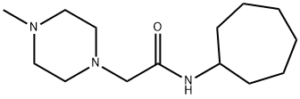 1-Piperazineacetamide,N-cycloheptyl-4-methyl-(9CI) Structure