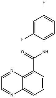 5-Quinoxalinecarboxamide,N-(2,4-difluorophenyl)-(9CI) 结构式